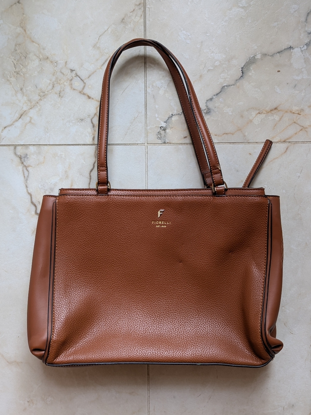 Fiorelli | Brown Leather Tote Bag - Structured Shoulder Bag